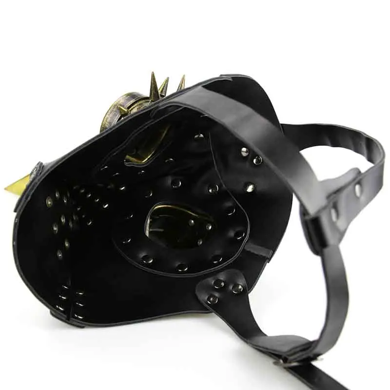 Burlesque черная маска из искусственной кожи и смолы с заклепками чума птица нос в