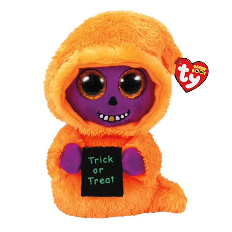 Ty Beanie Boos Orange призрак районным или лечения Хэллоуин специальные плюшевые игрушки