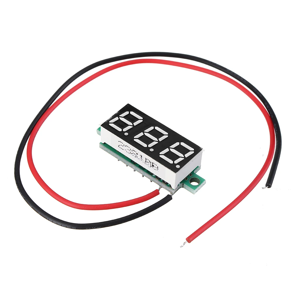 0,28 дюймов 2,5 V-30 V Мини цифровой вольтметр Напряжение тестер две линии вольтметр Для Arduino RC квадролет с дистанционным управлением с видом от первого лица с роботом