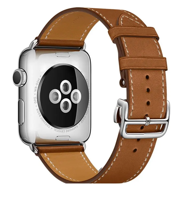Кожаный ремешок для Apple watch band 4 44 мм 40 мм iwatch band 42 мм 38 мм браслет с пряжкой для Apple watch 4 3 21