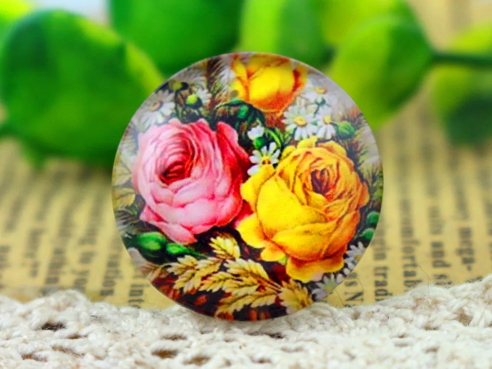 Новая мода 5 шт./лот 25 мм ручной работы фото стекло кабошоны|photo glass cabochons|glass