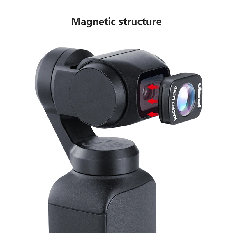 Ulanzi обновленный HD 4K Osmo Pocket Магнитный 1.33X анаморфный объектив Широкоугольный