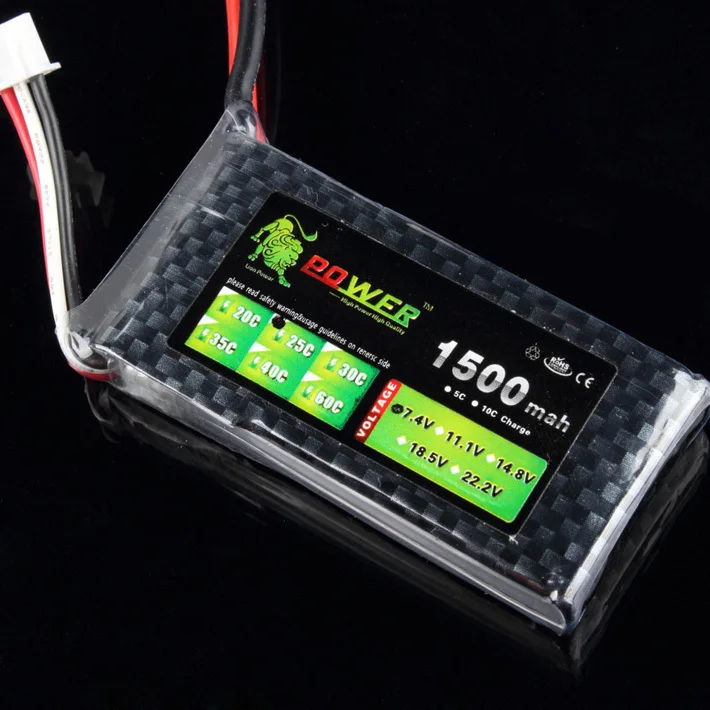 1 шт. Львиная сила липо 2 S 7 4 В 1500 мАч 25C Max 35C быстрой зарядки RC Lipo батарея для