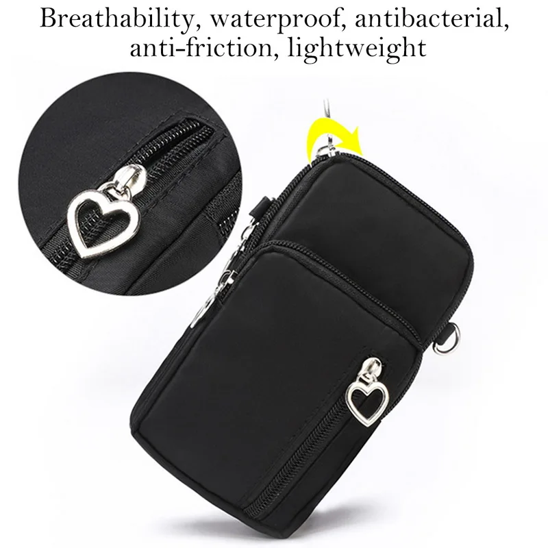 

Vertvie Women Sports Mini Square Bags Messenger Cellphone Pouch Key Wallet Arm Phone Bag Outdoor Running Pack Multi Pockets 2019