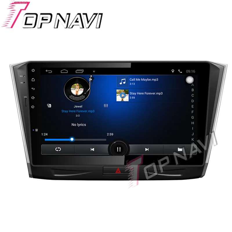 Topnavi 10 1 ''четырехъядерный Android 6 0 Автомобильный GPS навигатор для VW 2015 Passat радио