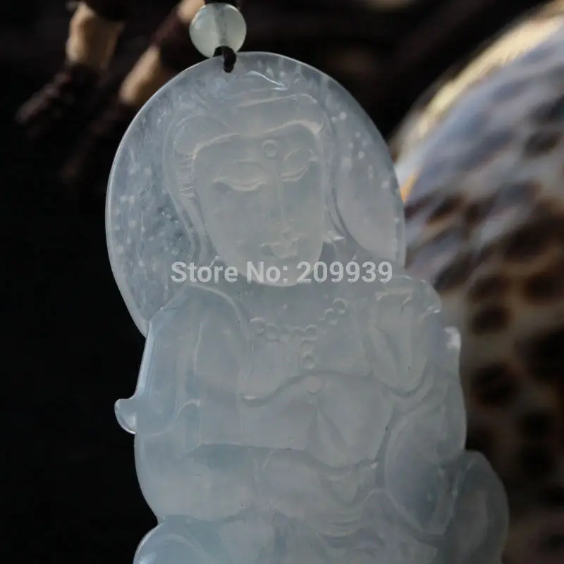 Бесплатная доставка&gt @&gt N598 CERT натуральный ледяной белый Лавандовый жадеит