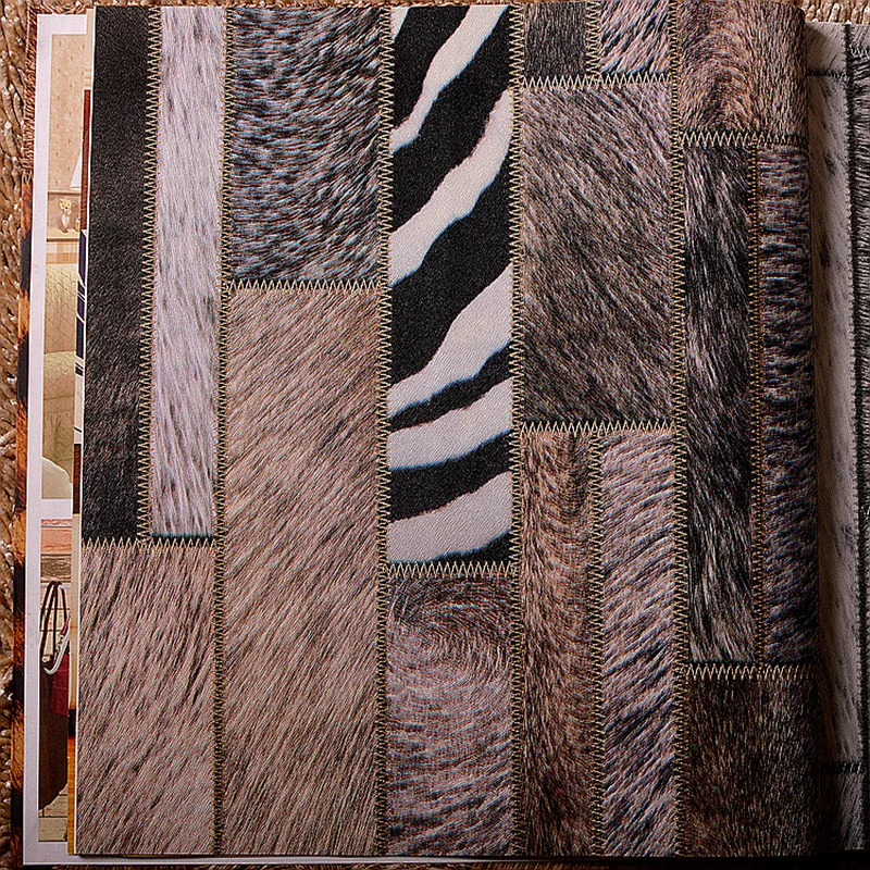 Обои beibehang с леопардовой текстурой деревянные доски кофейня Ресторан Бар ретро