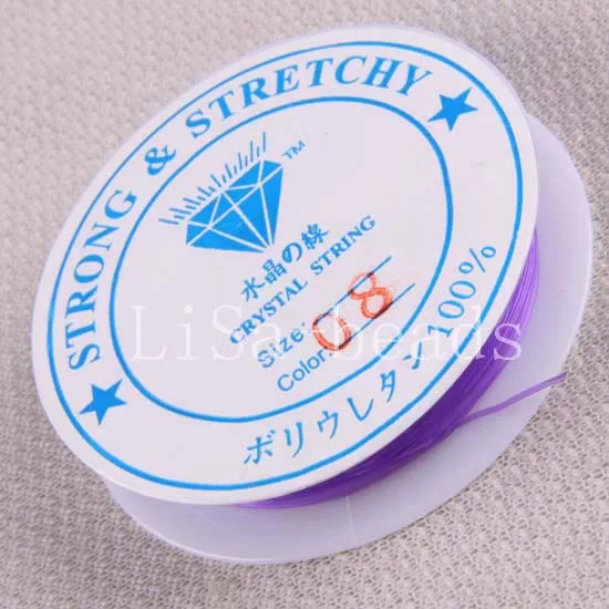 

Free Shipping 1Pcs New 0.8MM Crystal Stretch Elastic Cord 6.5M 10PCS N086
