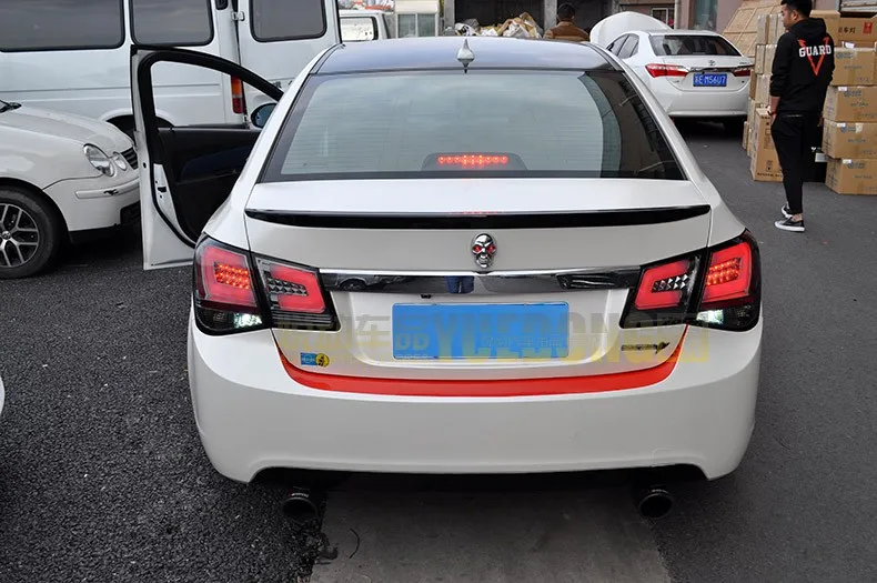 Автомобильный Стайлинг, задний фонарь для Chevrolet Cruze 2009-, задние фонари, задние фонари, светодиодный задний фонарь, светодиодный DRL+ тормоз+ Парк+ сигнальный стоп-сигнал