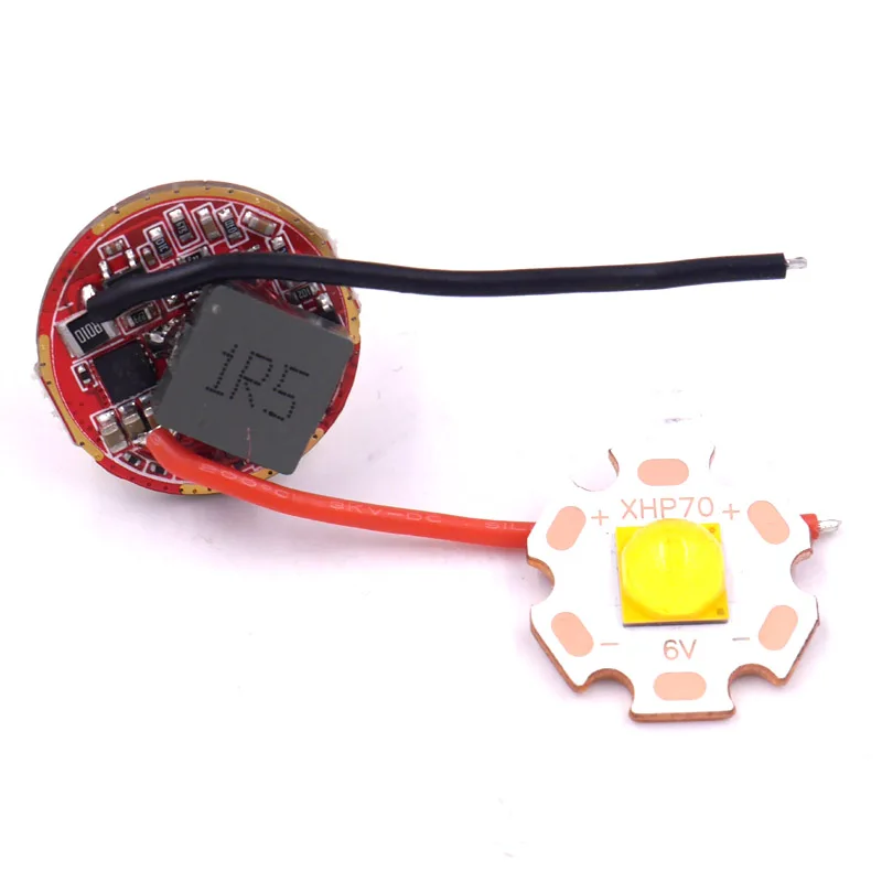 20 мм CREE XHP70.2 6 в 32 Вт светодиодный излучатель медное основание+ 22 мм 2,8 В-4,2 в CREE XHP70/XHP70.2 6 в выходной светодиодный драйвер монтажная плата
