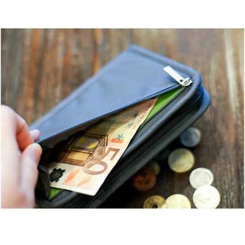 

Women Passport Holder Travel Folder Protection Document Case for Man Large Capacity Tickets Bill Card Holder Wallet Organizer