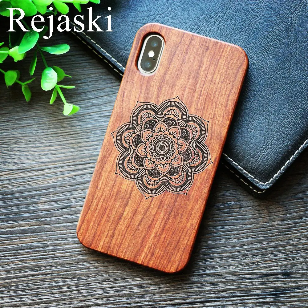 TPU Wood Чехол для телефона Rejaski из бамбукового дерева s для samsung Galaxy S9 Plus God Totem Wolf Ретро деревянный чехол для телефона samsung Galaxy Note 8 9 чехол - Цвет: TPU Wood