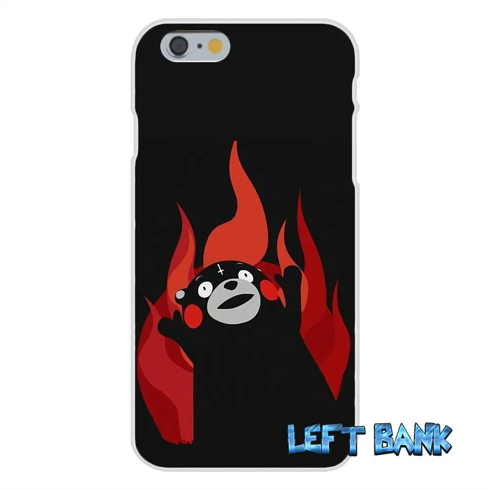 Kumamon Мягкий Силиконовый ТПУ Прозрачный чехол для Samsung Galaxy Note 3 4 5 S4 S5 MINI S6 S7 edge|case for
