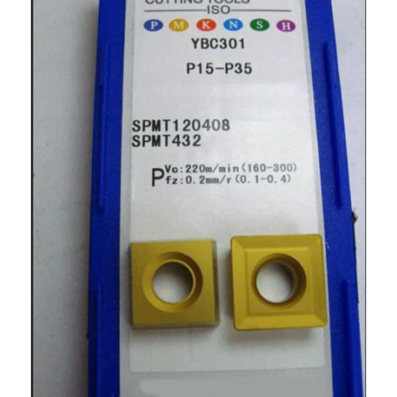 

10pcs SPMT120408 432 YBC301 four NC chamfering blade