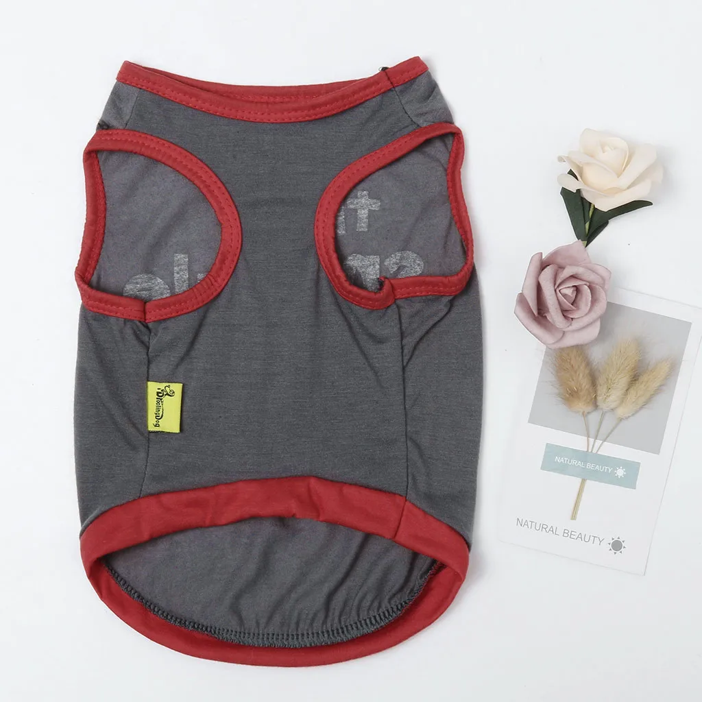 Transer футболка для собак Новые Pet красный жилет удобная модная дышащая с милым