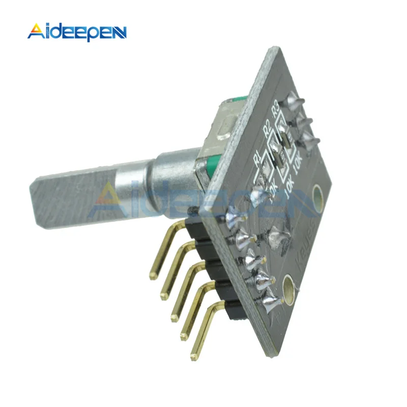 DC 5 В KY-040 360 градусов Поворотный модуль кодировщика для Arduino Кирпич Датчик переключатель макетная плата KY-040 с контактами черный
