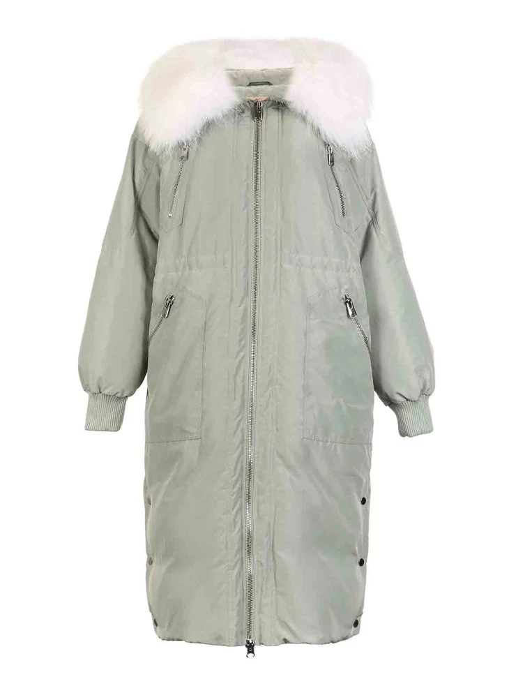 Vero Moda пуховик женский новая куртка-пуховик с воротником из 80% меха енота | 318412505