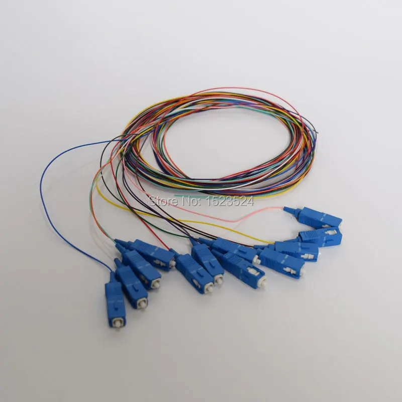 Free Shipping 2pcs/lot 12 Cores 12F SC UPC 1.5M Singlemode SC/UPC Fiber Optic Pigtail | Мобильные телефоны и аксессуары