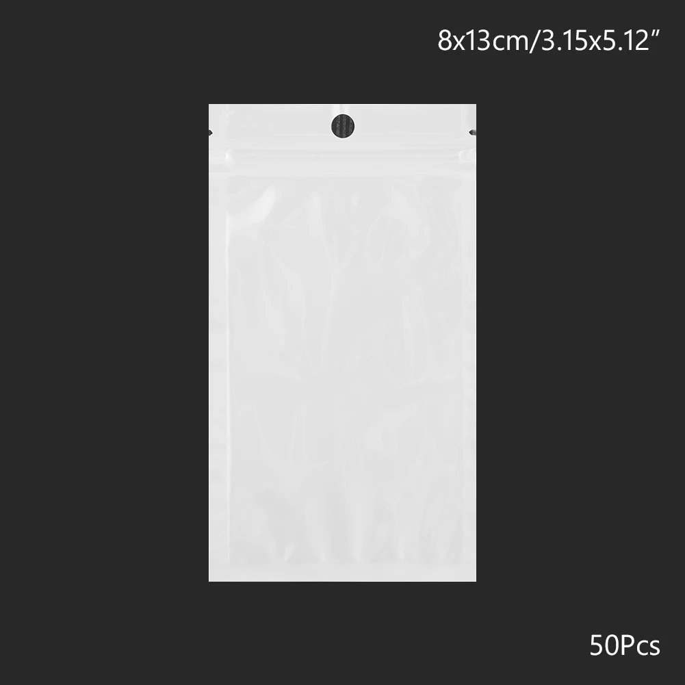 Красный 50PCS 100PCS White Clear Self Seal Zipper Plastic Retail Packaging Poly Pouches Ziplock Zip Lock Bags Package With Hang Hole - Цвет: Красный