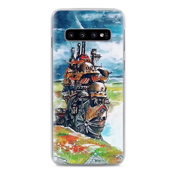 Чехлы для телефона Studio Ghibli Howl's Moving замок для samsung Galaxy S8 S9 S10 Plus S10e M10 M20 M30 A10 A30 A50 Жесткий Чехол для задней панели ПК - Цвет: 01
