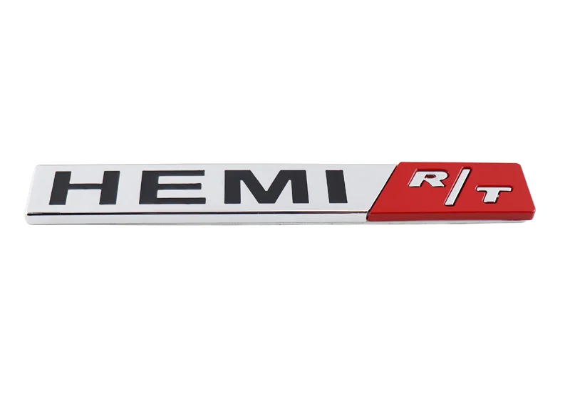 Хромированный красный Хем R/T для SRT Fender багажник эмблема значок стикер