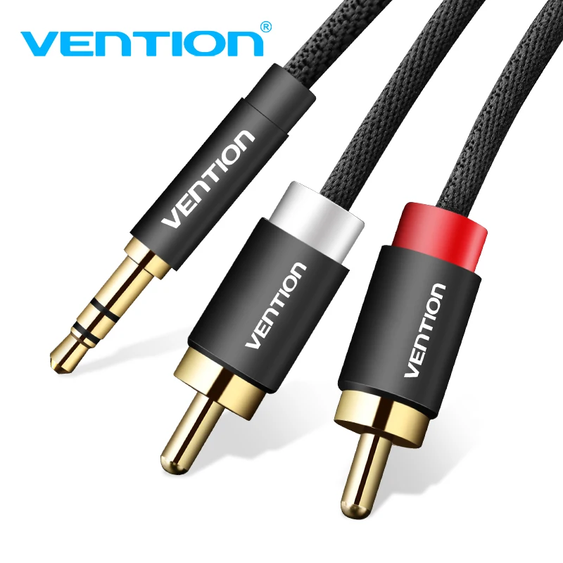 RCA кабель Vention с 2 rca на 3 5 мм аудиокабель разъемом Папа папа aux для усилителя