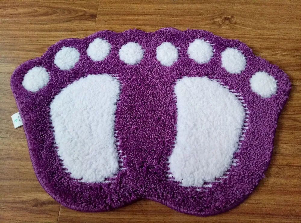 Purple Cheap Home Bath Mats Bathroom Kitchen Doormat Baby Floor Mat Suede Small Rugs and Carpets | Дом и сад