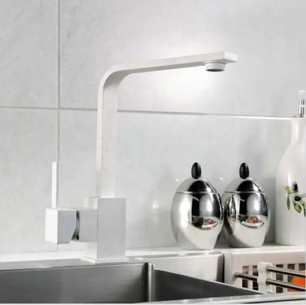 Поворотный кухонный смеситель из черной латуни поворот на 360 градусов|kitchen mixer