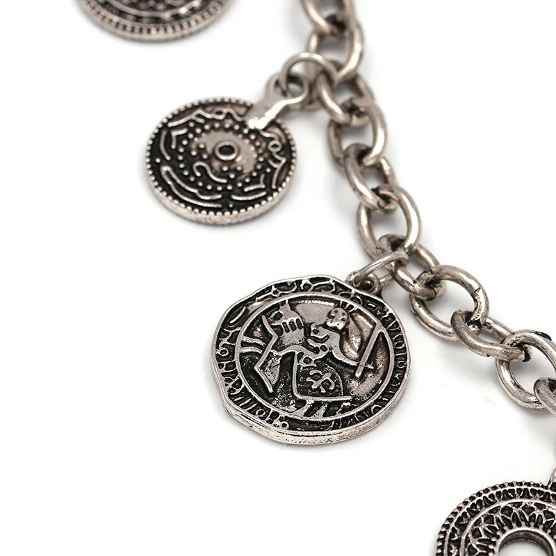Этническая монеты медальоны Chokers ожерелья для Для женщин Винтаж цвета: