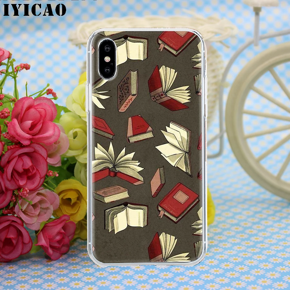 IYICAO First coffee book Hard Case Cover Shell for iPhone 4 4s 5 5s Se 6 7 7plus 8 8Plus X XS MAX XR 6s Plus 11 pro max | Мобильные
