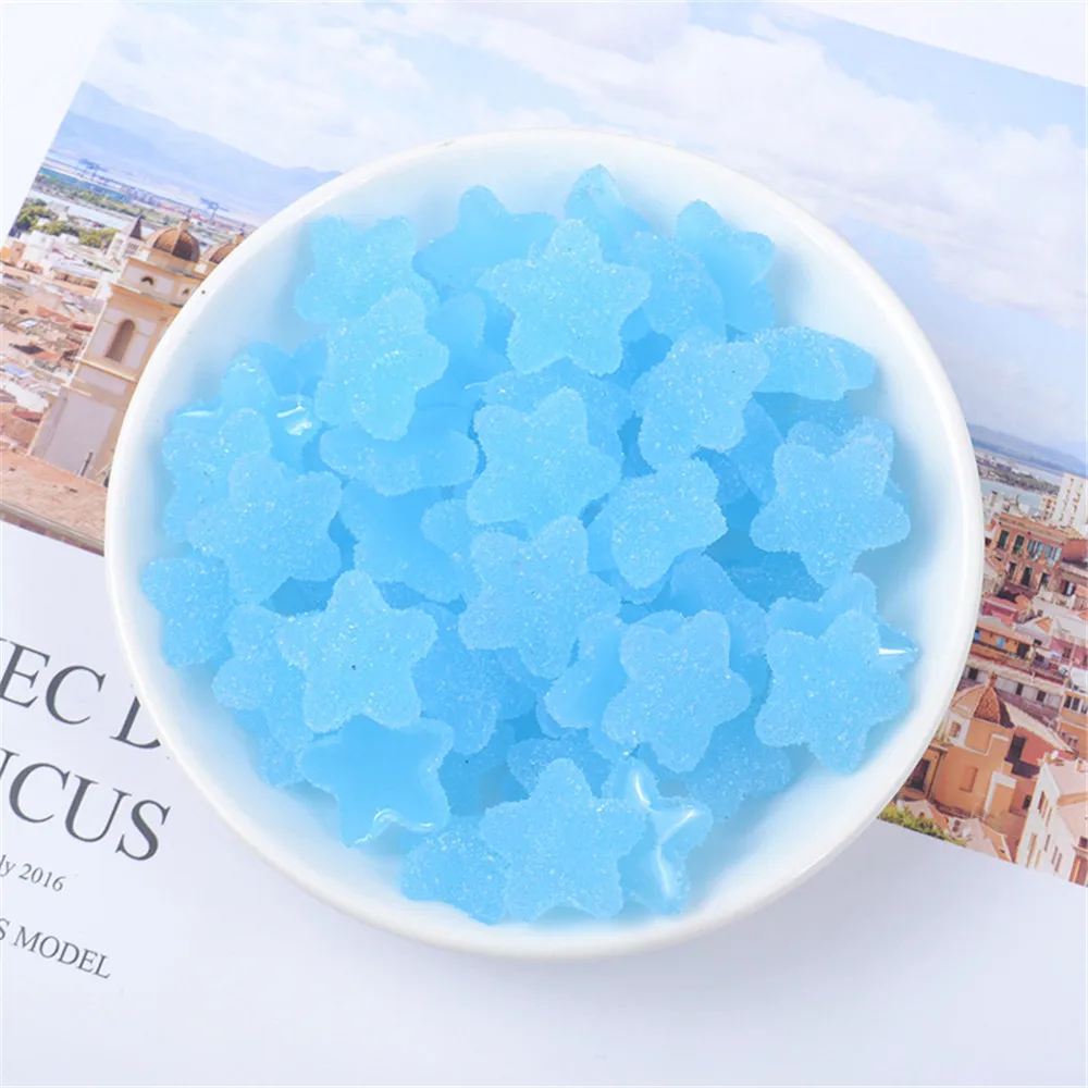 20 шт. Микс из смолы мягкая звезда имитация пищи конфетное ожерелье брелки