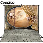 Capisco китайский стиль фоны для фотосъемки луна цветок Круглая дверь кирпичная стена фото фон на заказ 3d Профессиональный