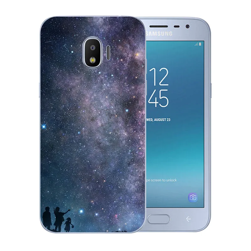 5 0 дюйма для Samsung Galaxy J2 Pro 2018/SM-J250F силиконовый прозрачный чехол из ТПУ с рисунком