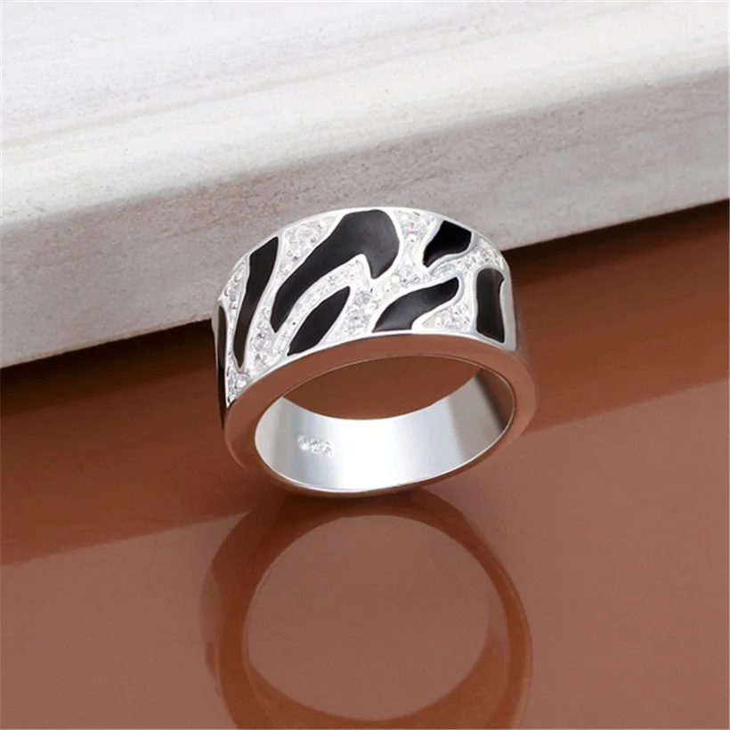 Женское кольцо с фианитом серебряное кристаллами|ring jewelry silver|jewelry goldenjewelry ring sizer |