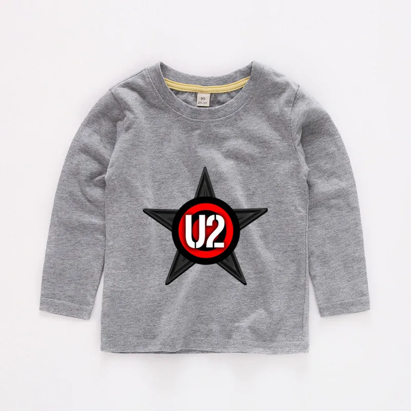 От 2 до 12 лет Детская U2 для маленьких Топы девочек Одежда мальчиков детская одежда