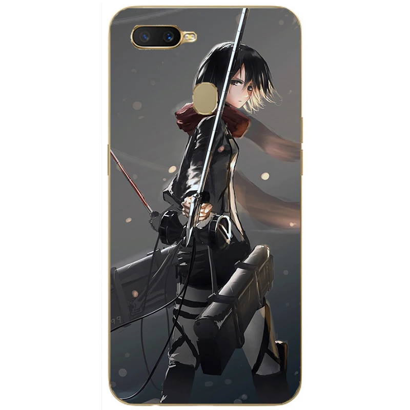 Чехол с рисунком из мультфильма атака на Титанов для Oppo Realme C1 C2 C3 U1 2 3 5 5i 5s 6 6i X XT X2 X50