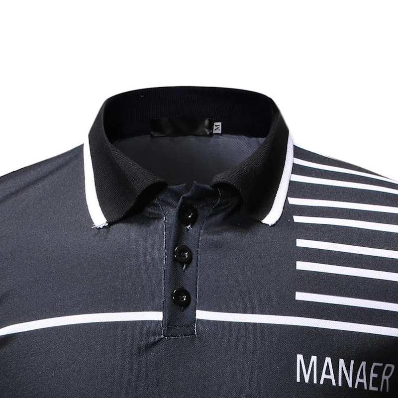 Рубашка поло мужская с коротким рукавом модная брендовая деловая Повседневная