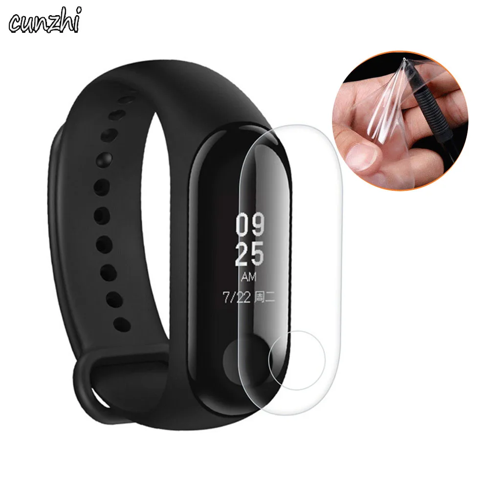 Мягкая Ультрапрозрачная защитная пленка из ТПУ Для Xiaomi Mi Band 3 / Miband защита экрана