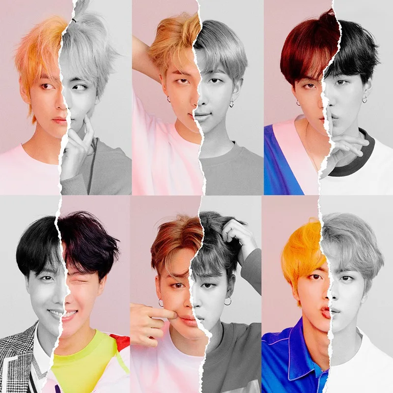 Модный Bangtan Boys Новый Ablum Love Yourself ответ постер вентиляторы подарок Канцелярский