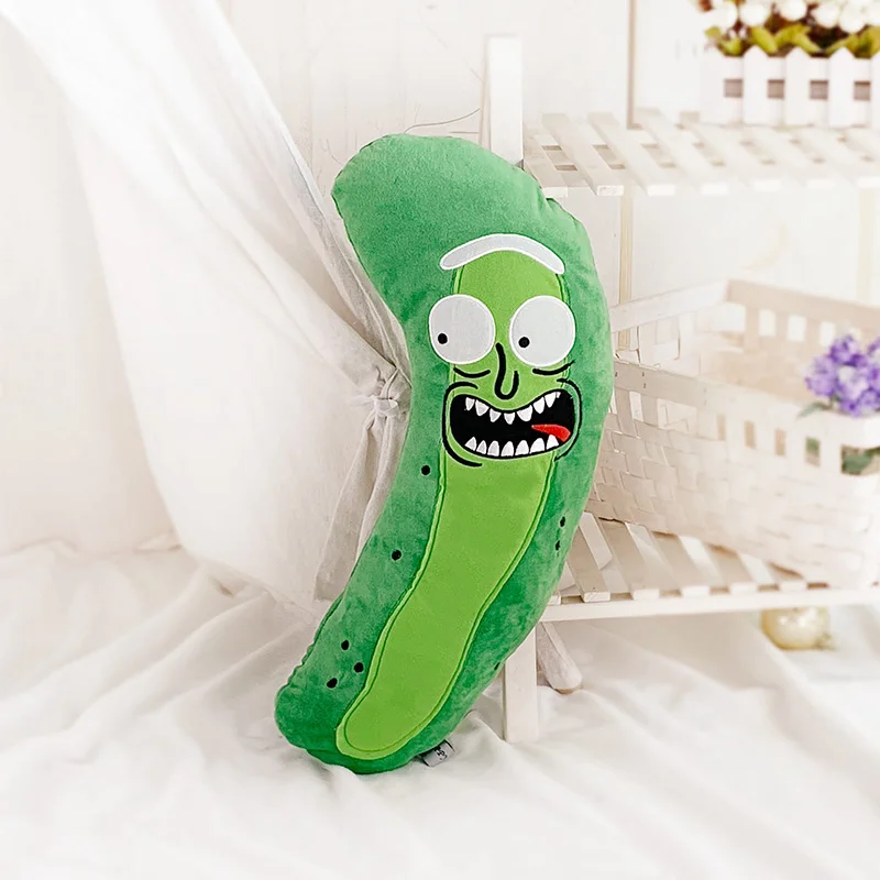 green-53cm 25/53 см забавные плюшевые игрушки Рик и Морти, кукла, милый маринованный Рик, плюшевая мягкая подушка, мягкие игрушки для детей, рождественские подарки - Цвет: green-53cm