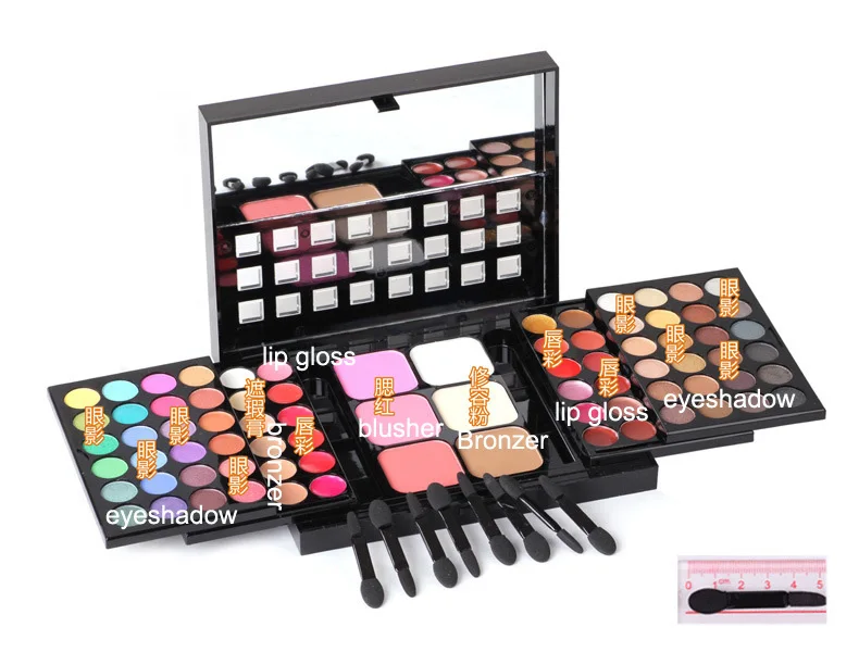 Новый профессиональный набор для макияжа Pro 78 полный Цвет тени блеск губ Румяна