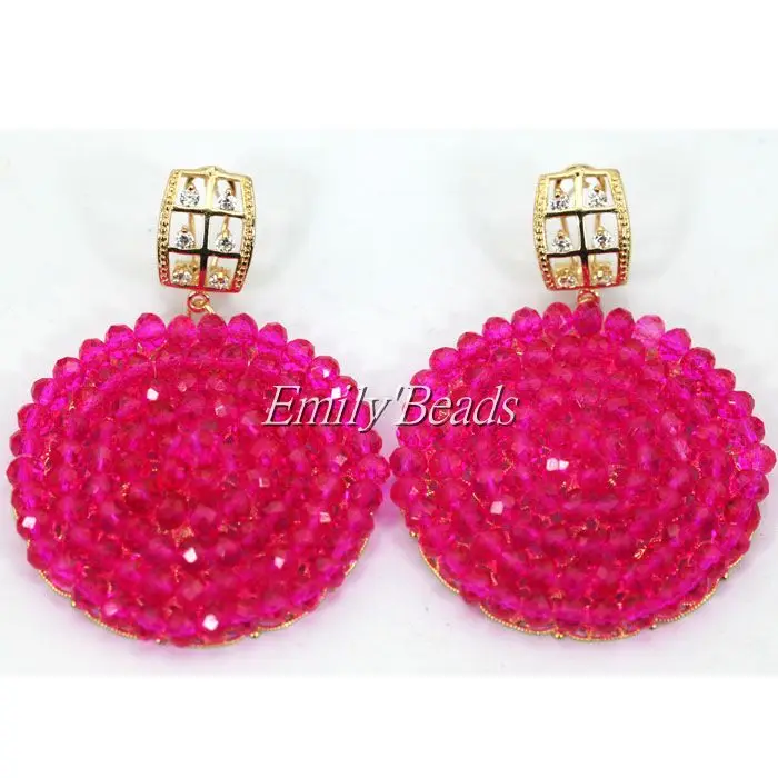 Модные серьги в африканском стиле хрустальные бусины вечерние ний/свадебный