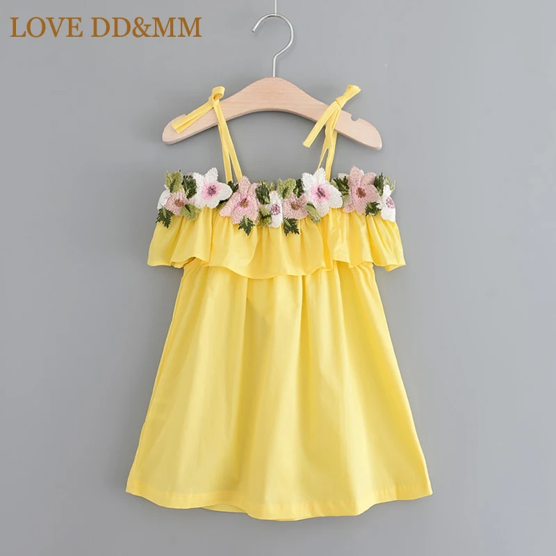 Платья LOVE DD &amp MM для девочек летняя одежда 2020 милое Хлопковое платье на