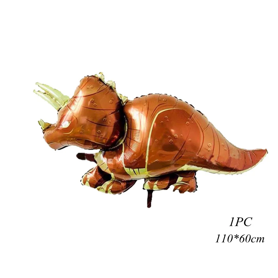 1pc dinosaur D 1 компл. Динозавр тема фольги воздушные шары с днем рождения баннер детские игрушки Воздушные шары детский душ сафари День Рождения Декор поставки - Цвет: 1pc dinosaur D