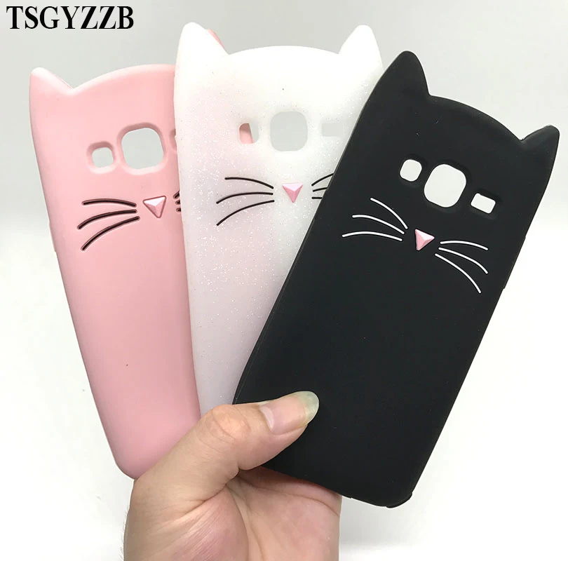 

Cute Cat Phone Case For iPhone SE2020 5S 6 7 8 Plus 3D Animals Cartoon Silicone Cover For Samsung Galaxy J3 J5 J7 2016 2017 Case