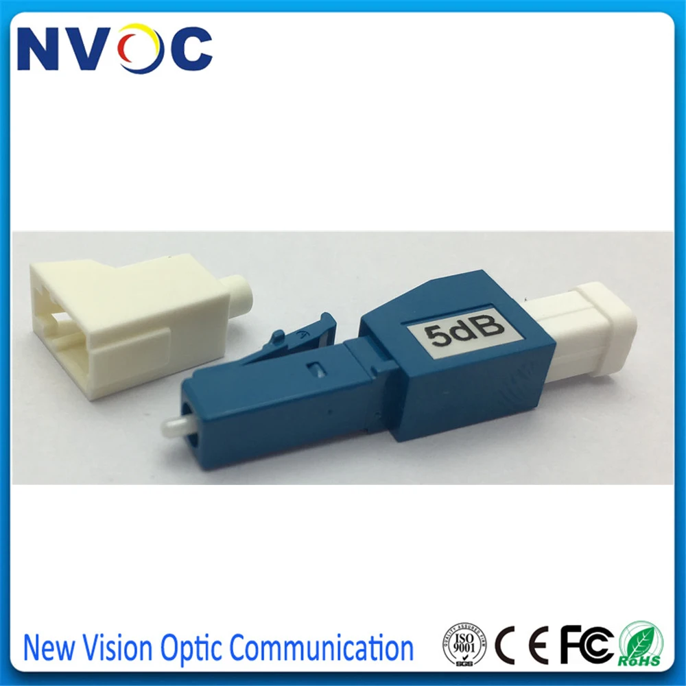 10 шт./лот LCUPC SM SX 7db волоконно оптический аттенюатор LC/UPC Одномодовый Simplex 3 5 15 20dB