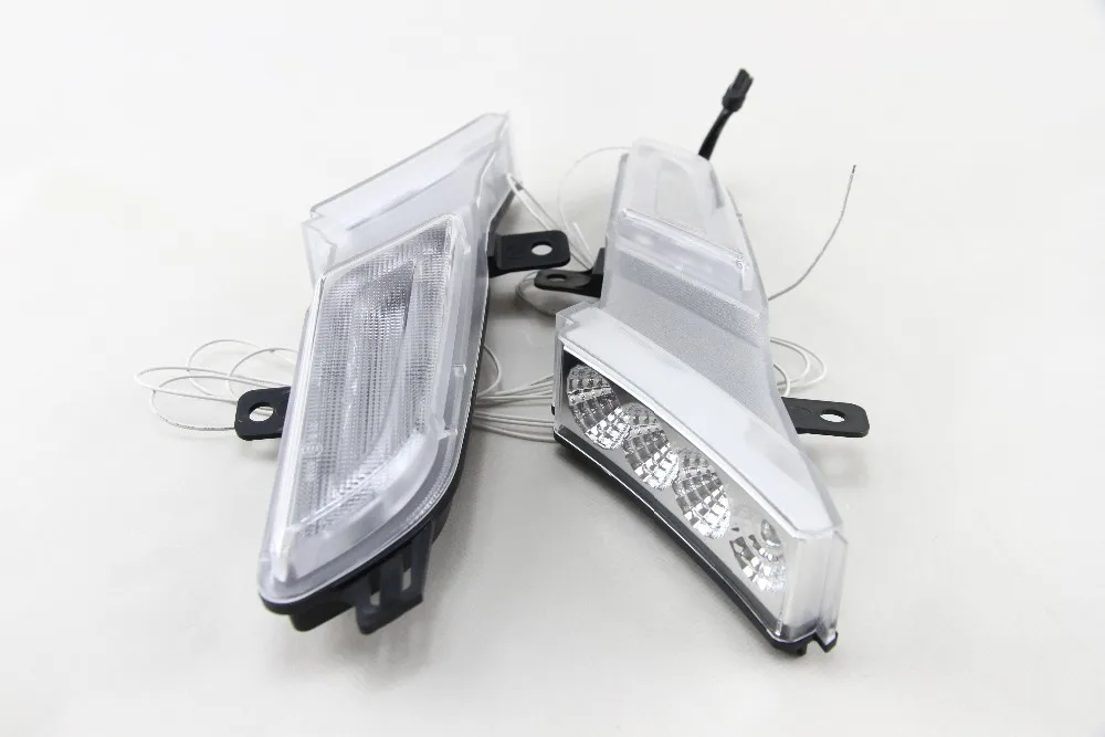 Один комплект 12V Led Янтарный боковой габаритный указатель поворота светодиодные боковые Габаритные светильник s W/белый бег светильник для Porsche Cayenne 2007-2010 OEM для замены