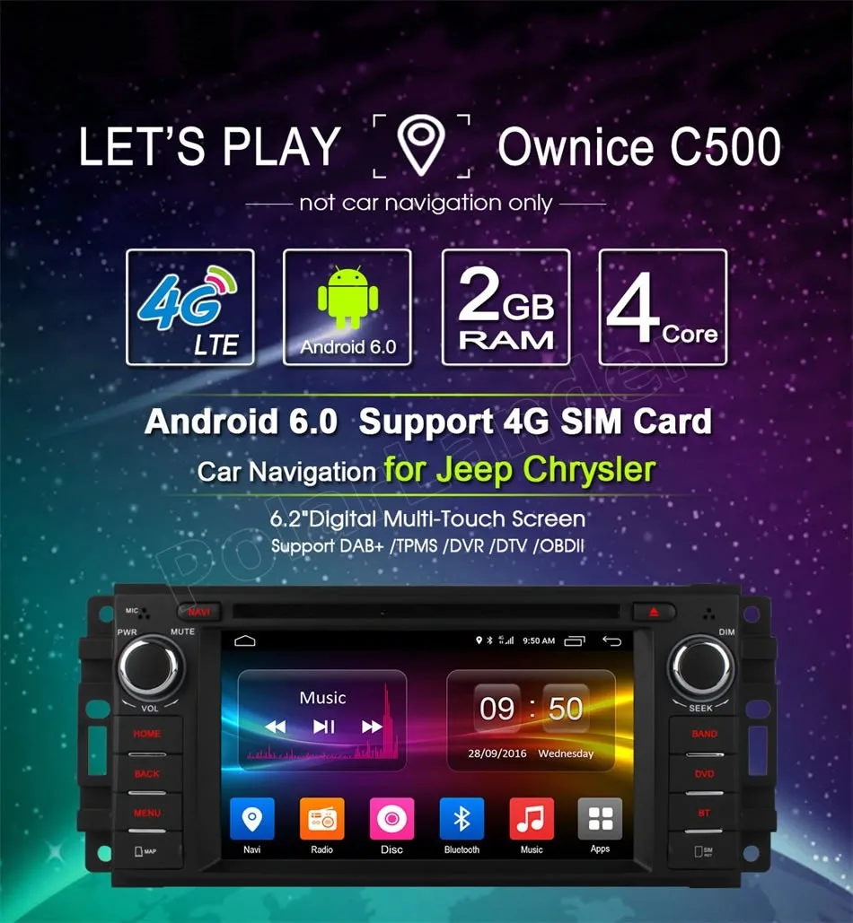 6 2 &quotдюймовый сенсорный автомобильный dvd плеер с экраном для Jeep grand wrangler 2015 patriot