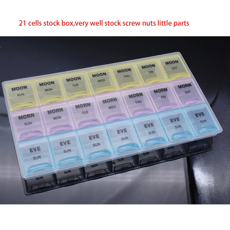 Пластиковые стоковые коробки 10 ячеек 21 ячейка 20 хорошо для запаса tamiya 4wd моторы