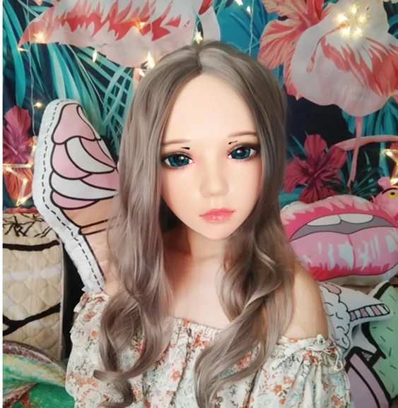 mask17 NEW-136) Женская Мужская маска реалистичные силиконовые маски Хэллоуин вечерние BJD Детские куклы кроссдресс Япония кигуруми маска Аниме Косплей - Цвет: mask17